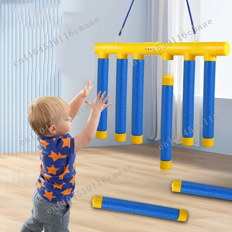 Outdoor sports toy educational parent-child interactive fun focus reaction sensory training stick grabber