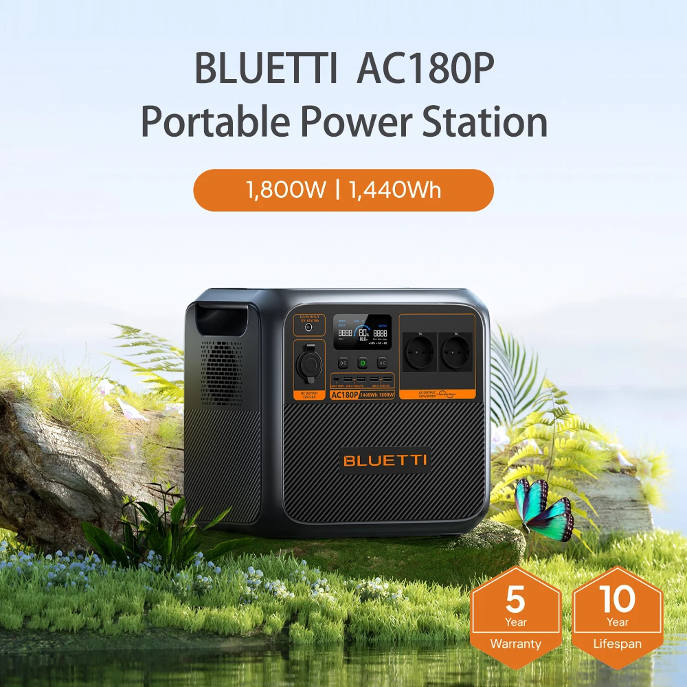 

MSBluetti 1800 Вт Солнечная зарядка Открытый Кемпинг Explorer Power Bank Станция Портативная солнечная электростанция