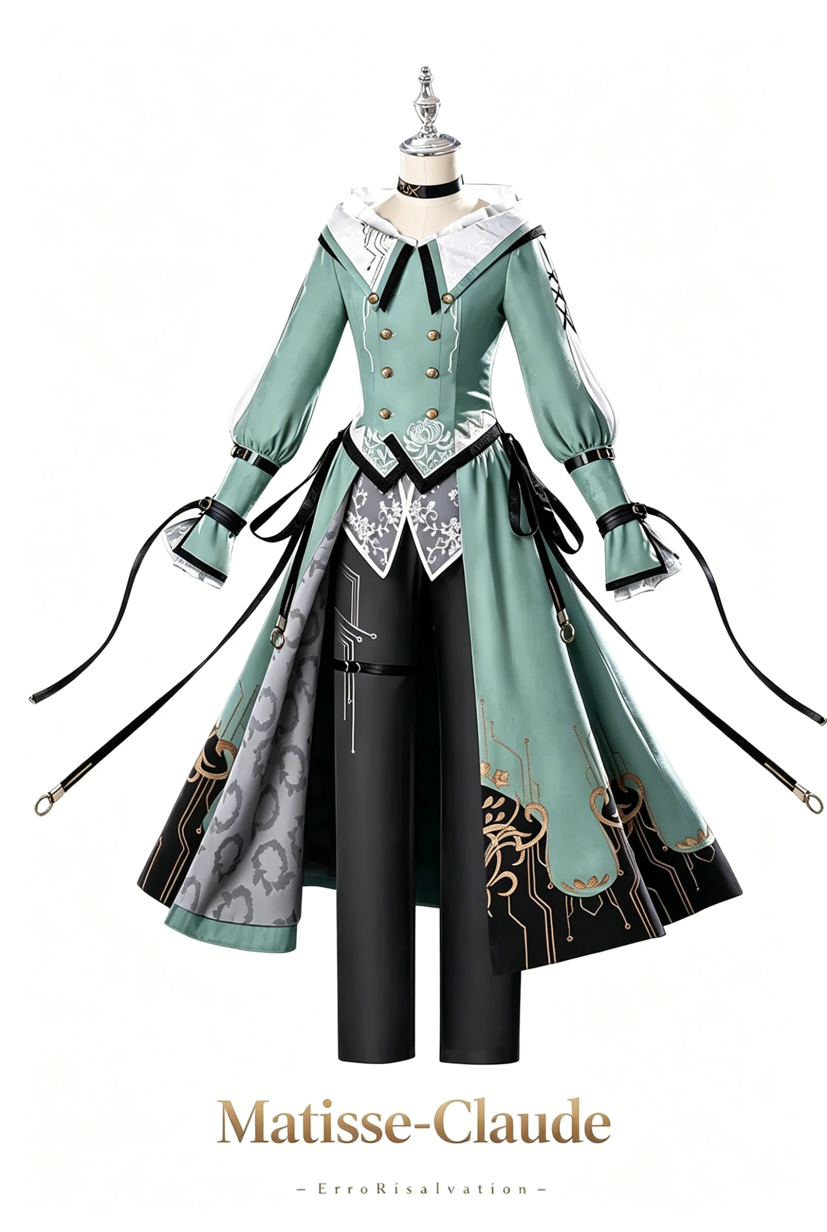 Game ErroR:salvation Mathis Claude Costumes de Cosplay Uniformes de Combat Tendance Ensemble Complet pour Hommes et Femmes pour Activités, Fêtes et Jeux de Rôle