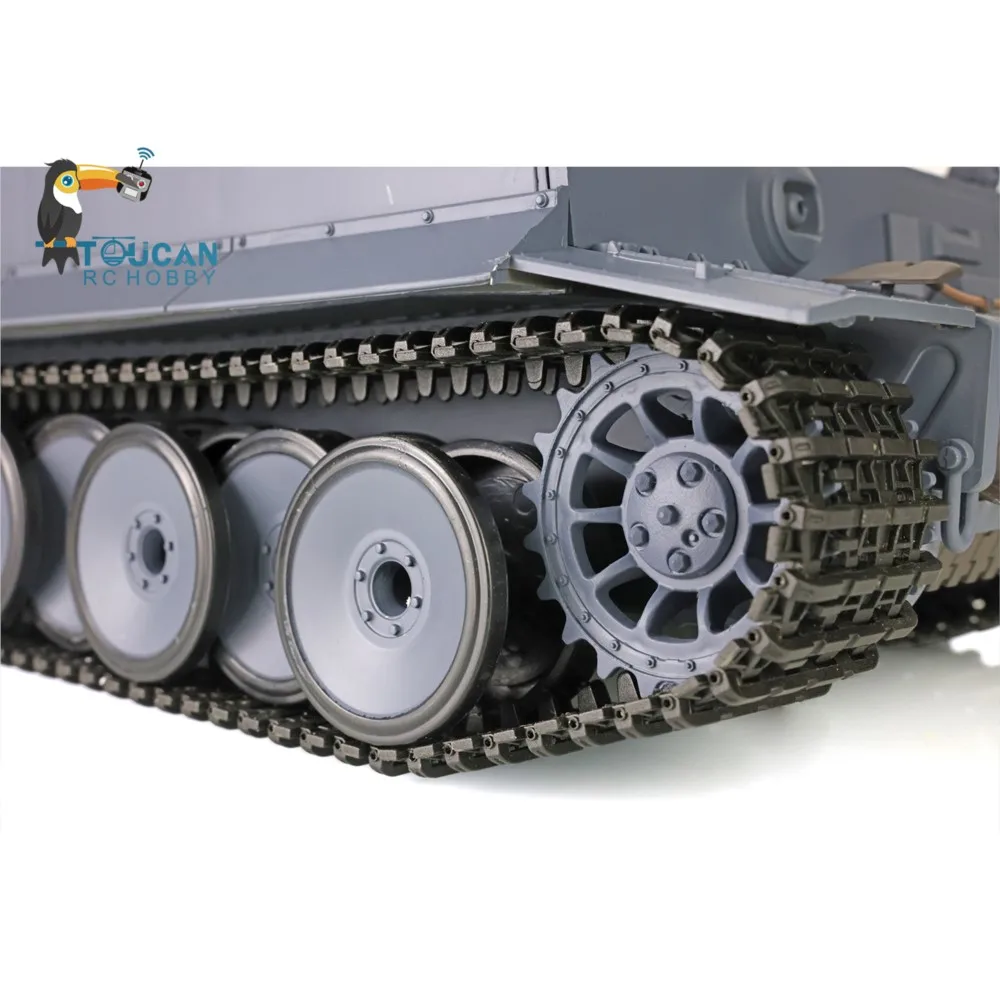 هنغ لونغ 1/16 7.0 البلاستيك الألماني النمر I دبابة مع جهاز للتحكم عن بُعد 3818 360 برج الدورية الأشعة تحت الحمراء معركة اللعب في الهواء الطلق للهدايا TH17235-SMT7