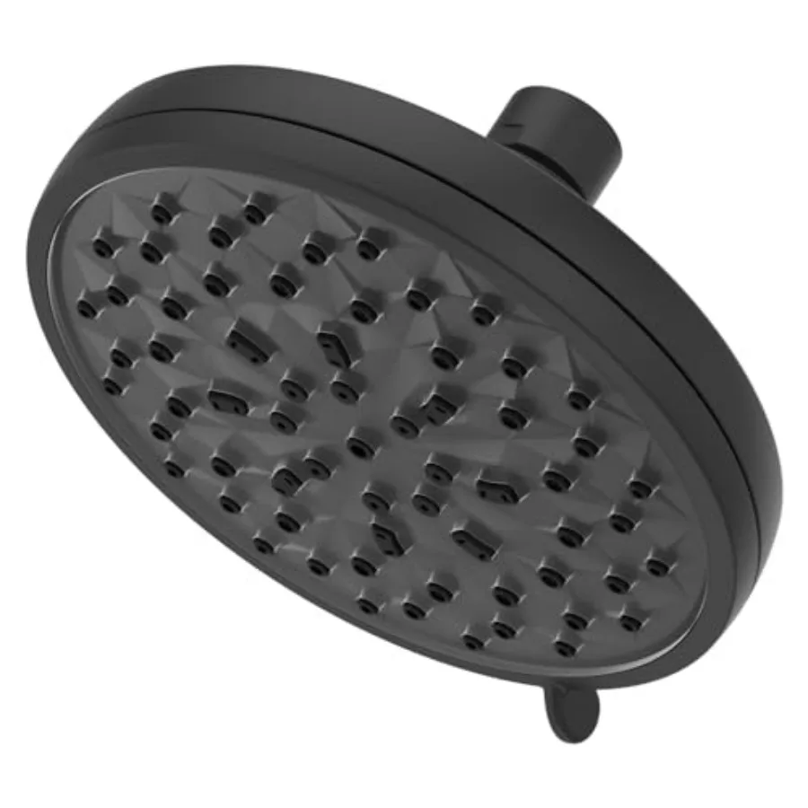 HydroFuse Shower Head 6-Function 2.5 GPM Spot Defense Matte Black Finish Shower Arm Not Included 015HF01SDB