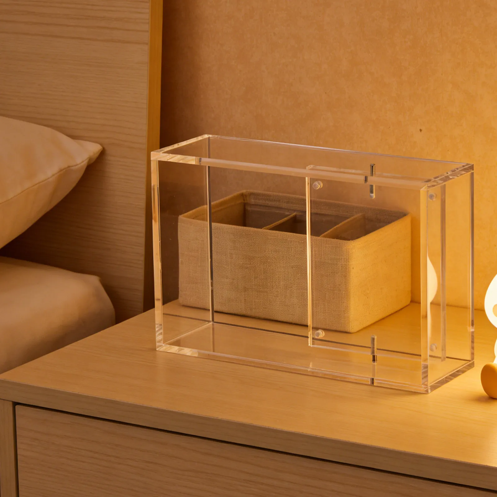 Bubble Mart Display Box Graded Card Case Acrylic Holder Dustproof Showcase Clear Figure