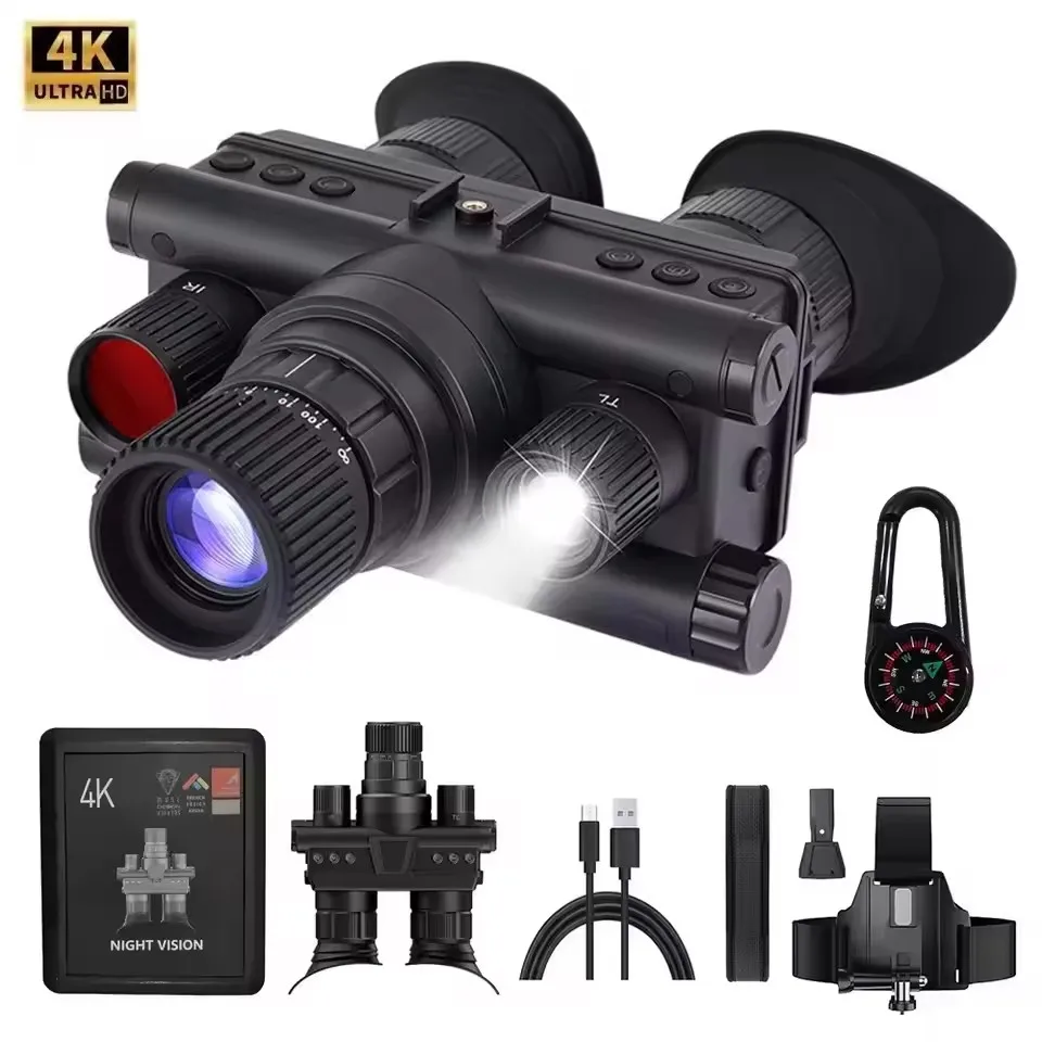

OHB-R5 Tacticle Flashlight Head Mounted 1080P HD Night Vision Camera Digital Binoculars 600M Long Range IR Hunting Gear