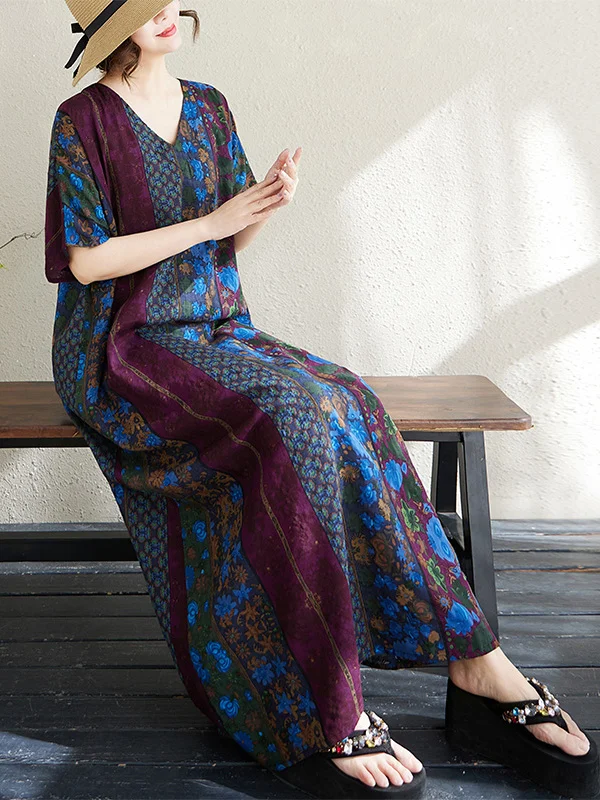 

Длинная утягивающая длинная хлопковая юбка с v-образным вырезом для мамы Dr, художественная свободная посадка, летняя повседневная полосатая макси-юбка Sle Commute Faion