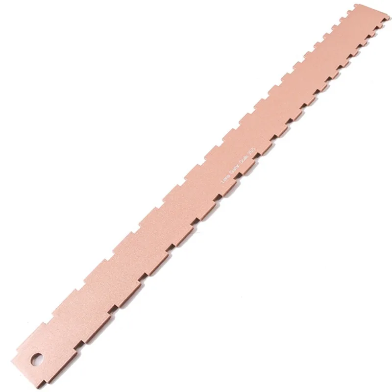 

Ultra-light Aluminum Neck Curvature Ruler, Rose Gold Convex and Concave Ruler for Guitar Repair and Maintenance