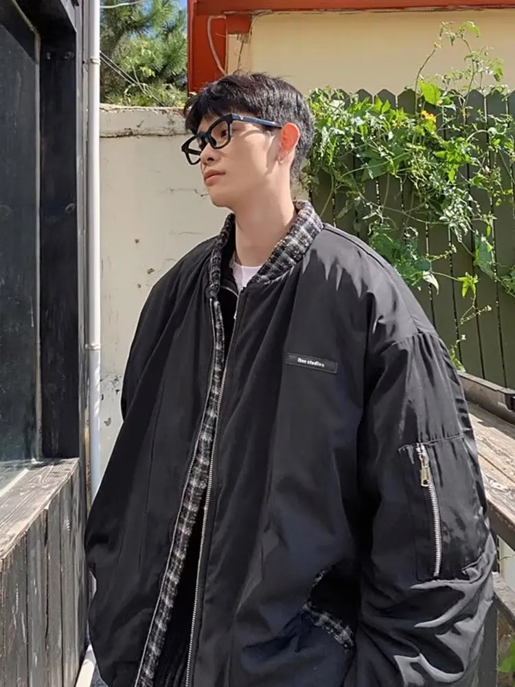 

Flight Jaet Men's Spring Autumn Trendy Vintage Military een plus Size High Street Vibe Baseball Sle Outerwear