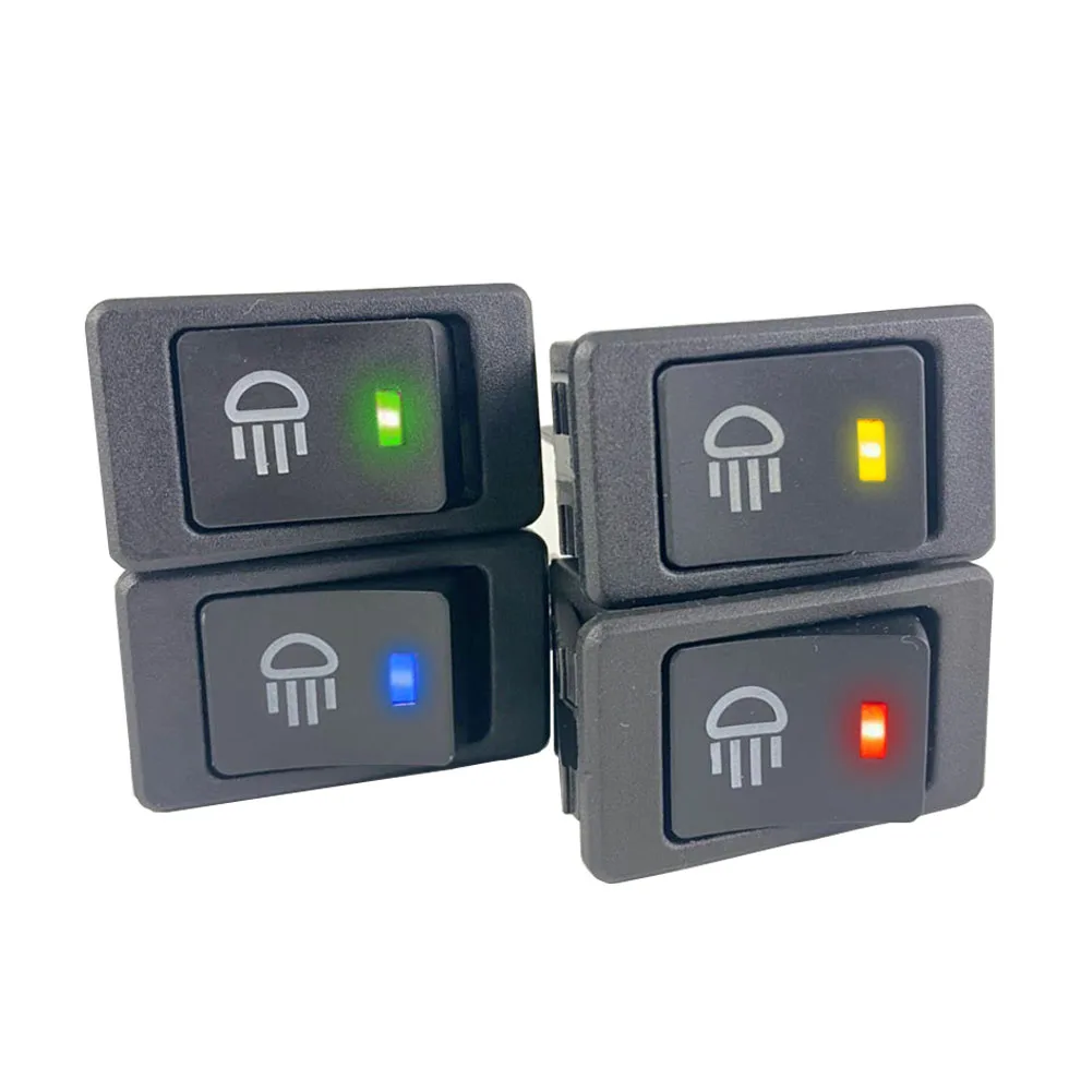 KCD4 Rocker Switch ON-OFF 2 Position 4 Pins  LED 12V 35A automobile refitting fog lamp switch with light Rocker switch
