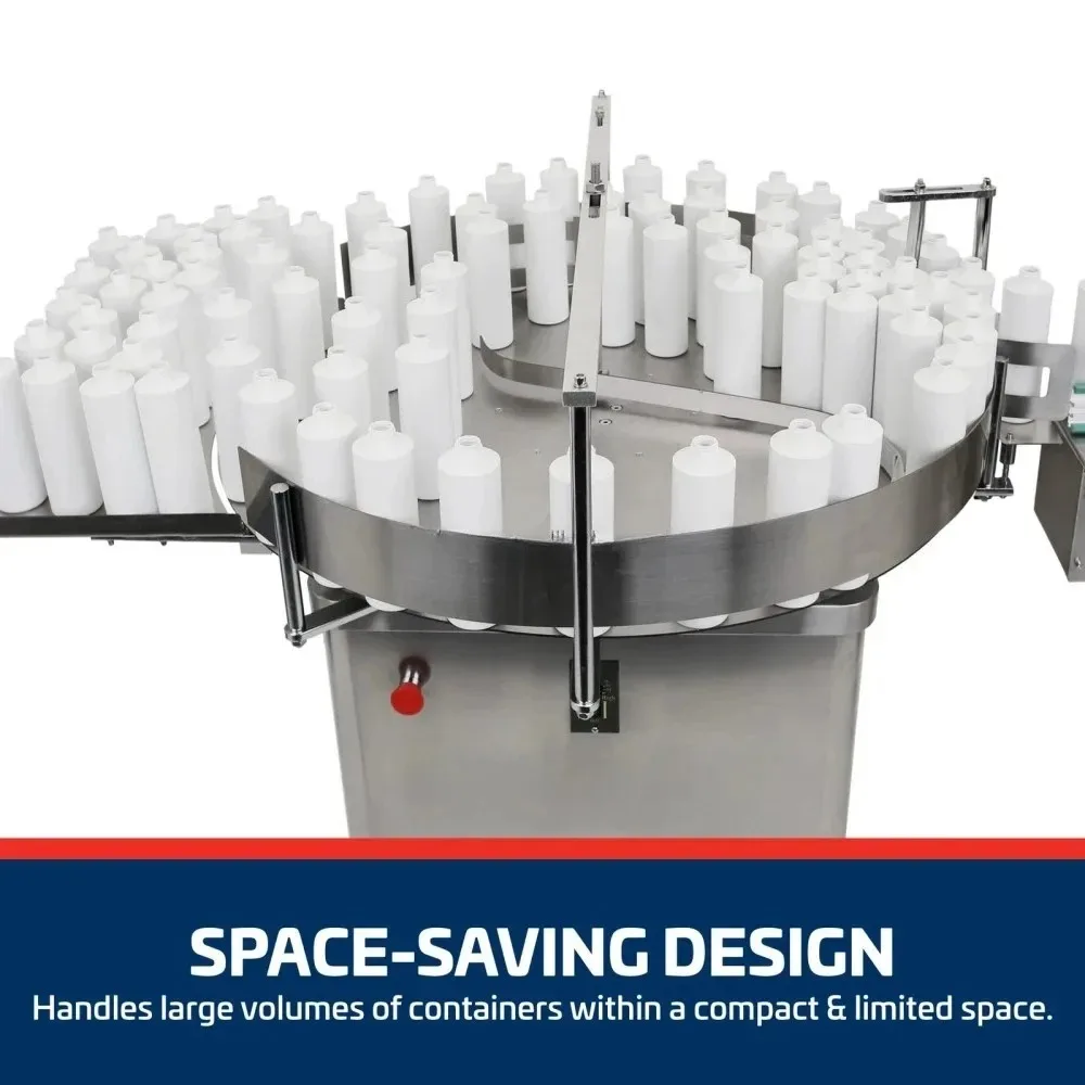 600Mm 900Mm 1200Mm Dimension Stainless Steel Rotary Accumulation    and Bottle Unscrambler