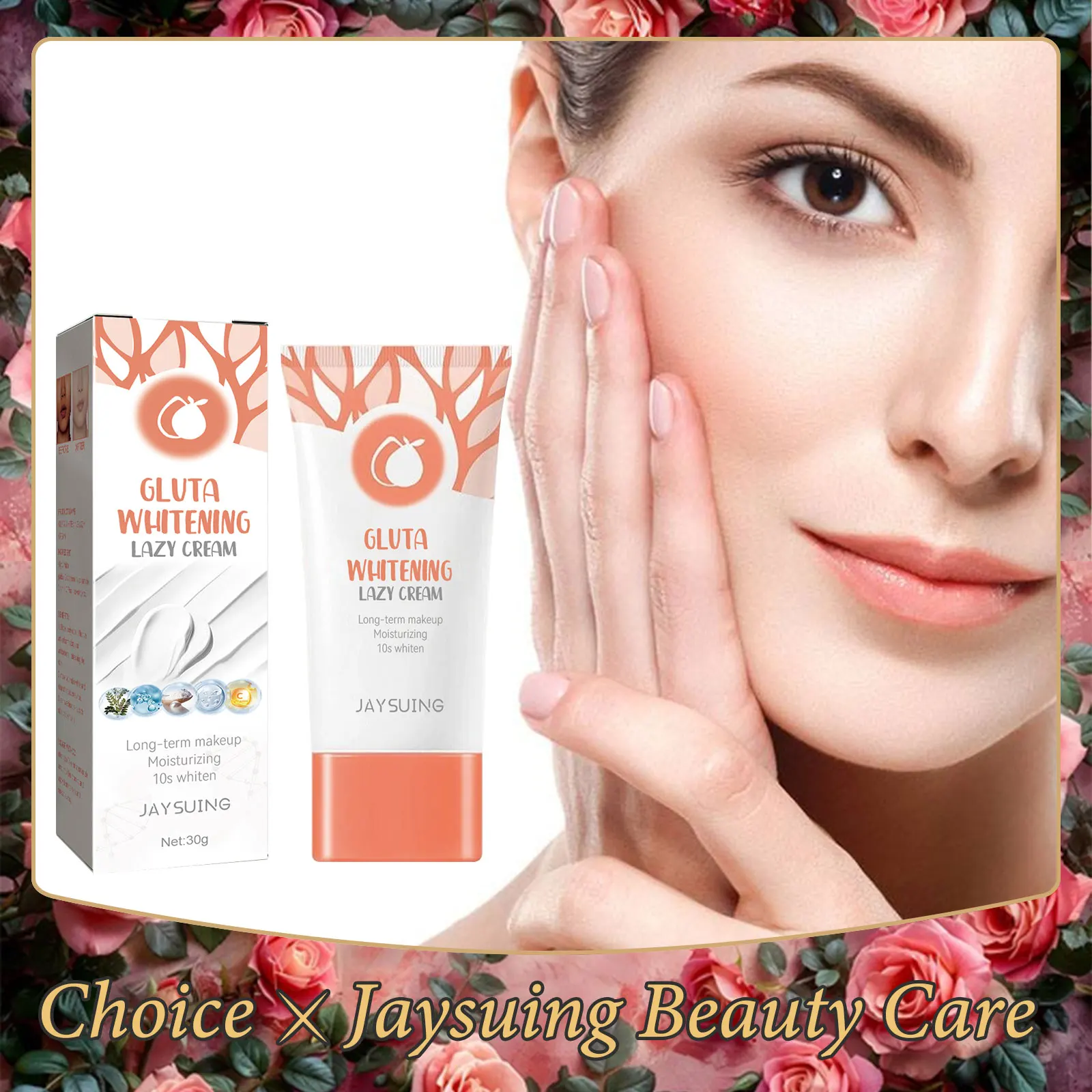 

Brightening Tone-Up Lazy Cream Moisturizing Nourish Improve Dullness Fade Pigmentation Firming Facial Hydrating Cream Skin Care