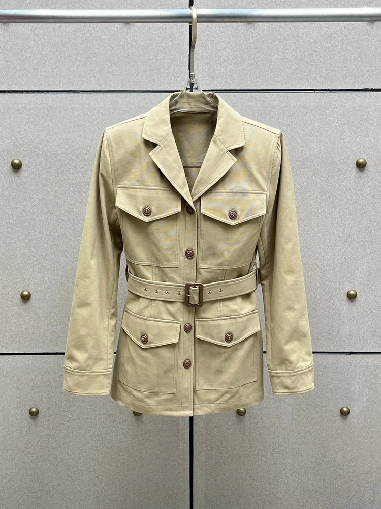 Multi-pocket utility-style jacket—a versatile, vintage-inspired women's coat from the Autumn/Winter 2026 collection.