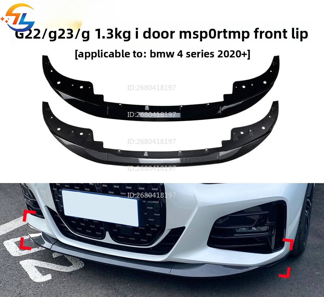 

For BMW 4 Series Bmw G22 G23 425i 430i 2020+ Front Lip Front Shovel Exterior Modification Accessories