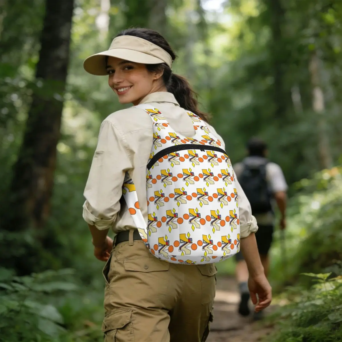 Etude 8. Lighthouse Backpack Student BookBag Children Storage School Bag Laptop Shoulder Bags for Boys Girls