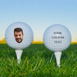 Pelotas de golf con foto personalizada, 1 Uds., pelotas de golf para papá, pelotas de golf deportivas para padrinos de boda, regalos únicos de Navidad para chicos