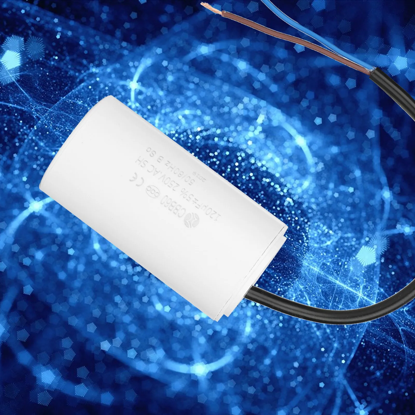 CBB60 Run Capacitor with Wire  250V AC 120uF 50/60Hz for Motor Air Compressor CBB60 Capacitor Motor Capacitor Run Capacitor