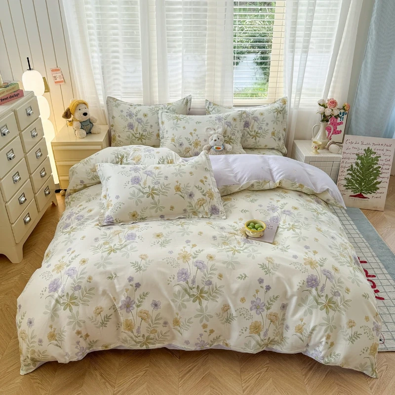 

2026 New All-cotton Jet-printed Duvet Cover Skin-friendly and Breathable Quilt Cover 160x210, 220x240 Without Pillowcase