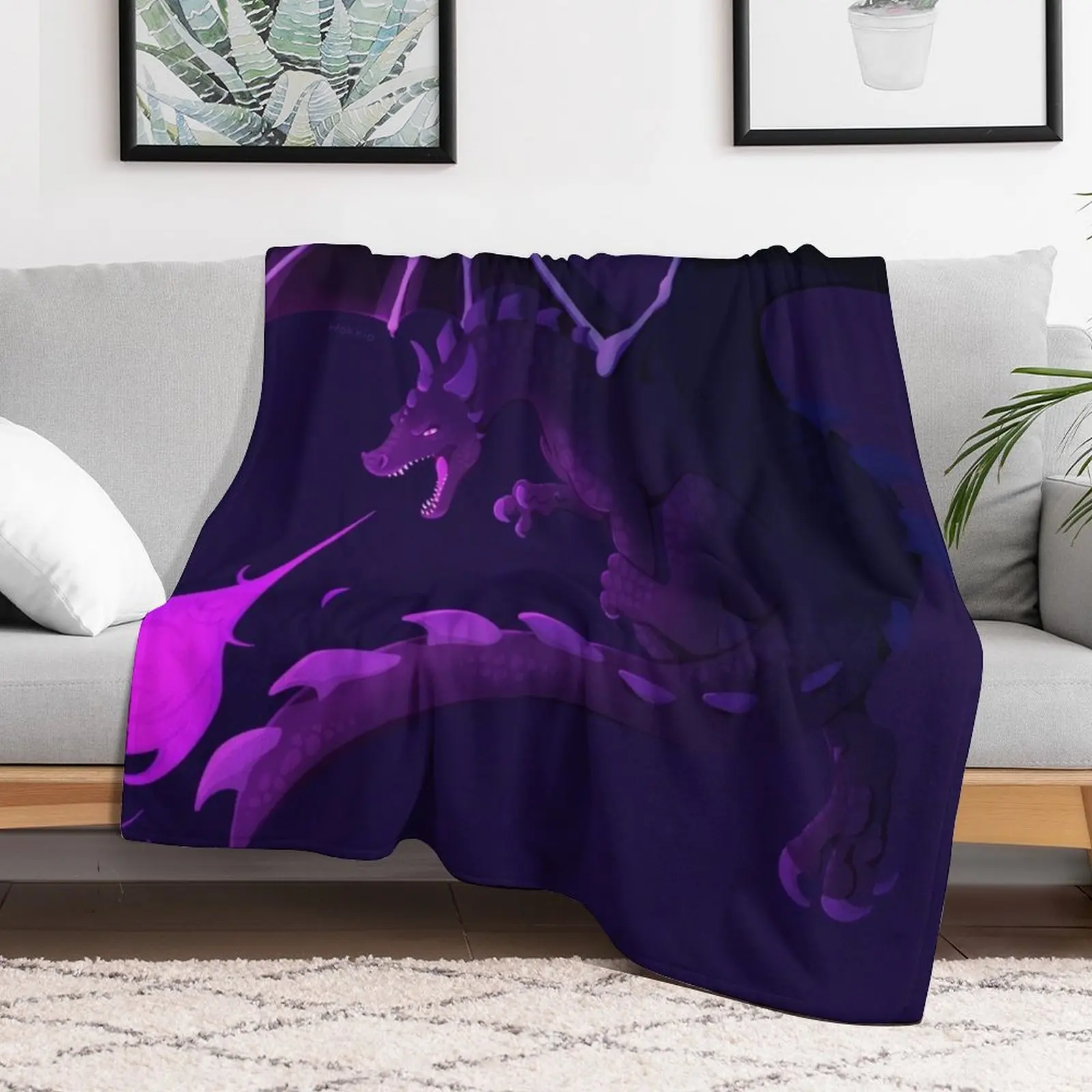 Ender Dragon Throw Blanket Winter beds Furrys Blankets