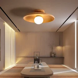 Nordic Decke Lampe Holz Runde Decke Licht Für Garderobe Schlafzimmer Studie Zimmer Kind Korridor Hause Innen Hohe qualität Beleuchtung