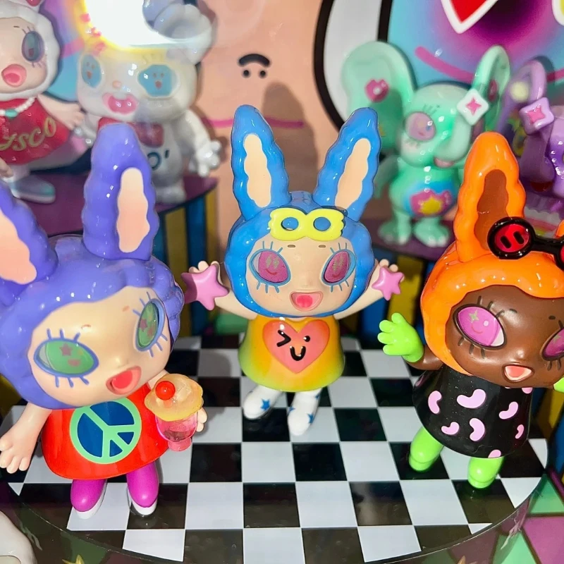 Agan سلسلة حفلات الموسيقى الإلكترونية صندوق أعمى شخصية أنيمي قابلة للجمع ألعاب عصرية هدية غريبة دمية غامضة من مادة PVC #2