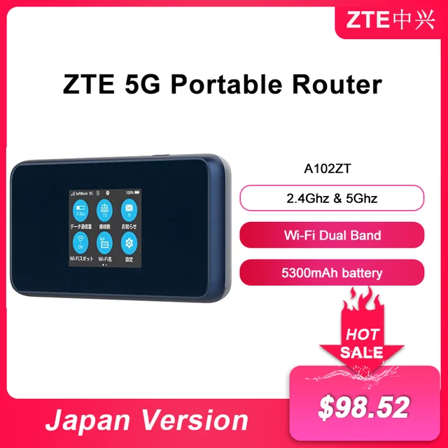 Original ZTE A102ZT 5G Mobile WIFI Unlocked Dual Band Wireless Router With  Sim Card Slot WiFi 6 Portable Pocket MiFi Modem - AliExpress