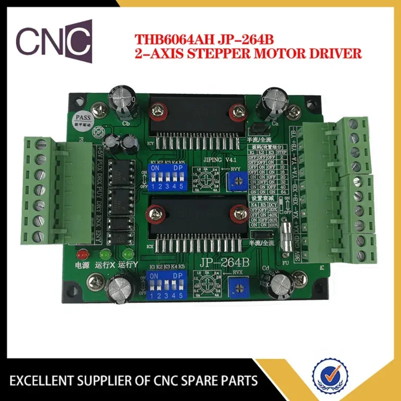 

THB6064AH JP-264B Double Axis 64 Subdivision MACH3 Dedicated Stepper Motor Driver