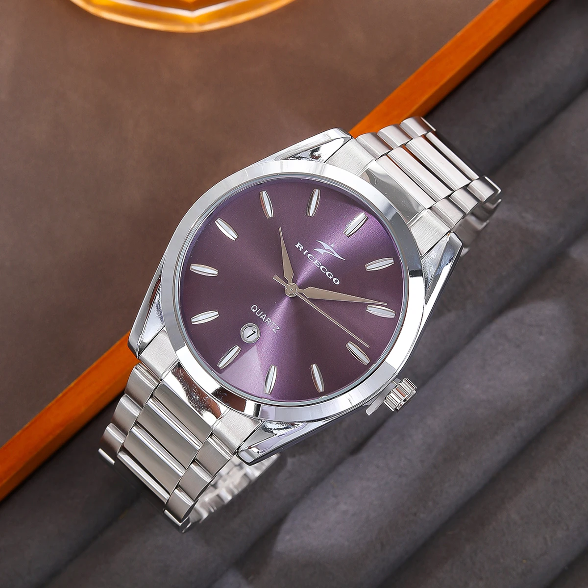 

Новинка, мужские кварцевые наручные часы, роскошные повседневные часы с датой, классический ремешок из нержавеющей стали, наручные часы, деловые повседневные мужские наручные часы