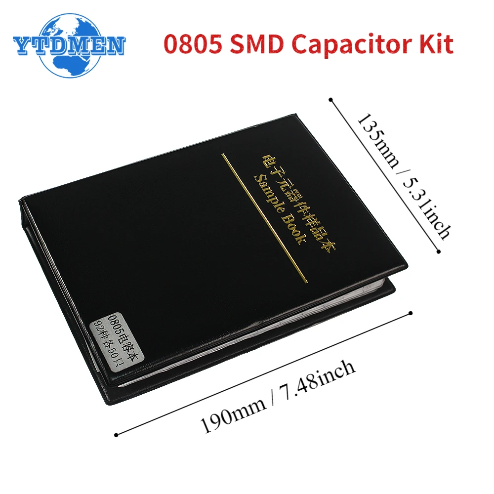 4600 stücke 0,5 smd kondensator probe buch sortierte kit PF-10UF 92 werte * 50 stücke = 4600 stücke