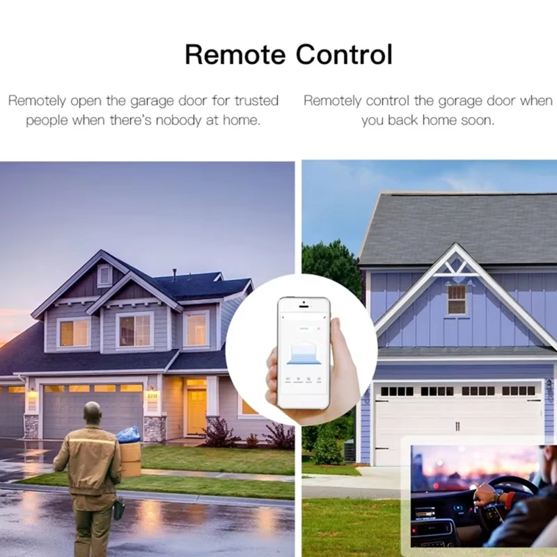 WiFi Smart Garage Door Opener Switch Garage Door Controller APP Remote Control No Hub Require-A09I