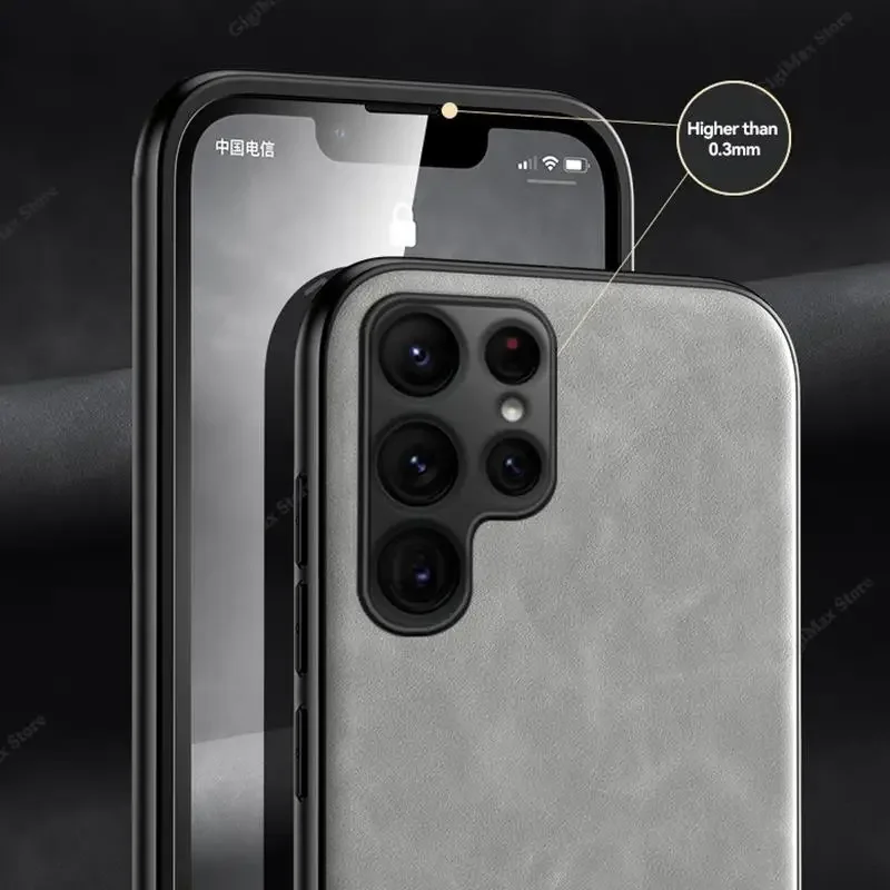 غطاء خلفي مقاوم للصدمات لسامسونج غالاكسي ، الترا تبو الجلود ، حامل قذيفة المغناطيسي ، S24 ، S23 ، S22 ، S23FE بلس