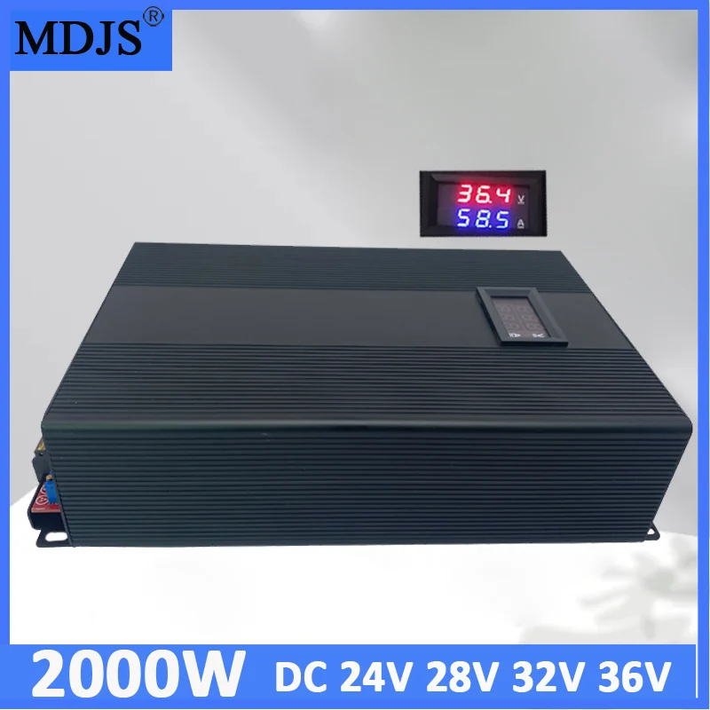 2000W Adjustable Switching Power Supply 0-24V 28V 36V 48V 60V 72V AC To DC High Power SMPS LED Display For DC Motor LED Light