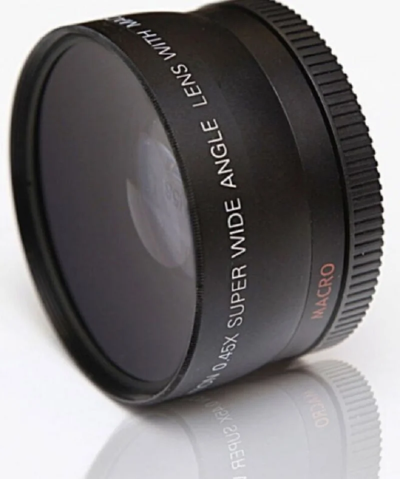 58mm Wide-Angle Macro Camera Additional Lens 0.45x Wide-Angle Lens 18-55mm