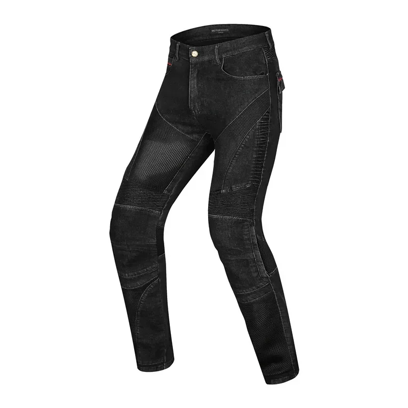 New motorcycle riding pants men's motorcycle pants fall-resistant four seasons racing handsome slim jeans