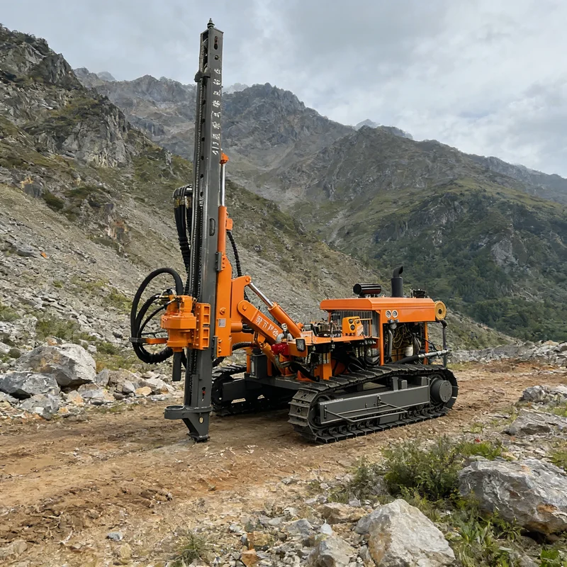 Customized Hydraulic Mine Drilling Rig with Strong Power for Deep Blast Hole Drilling in Open-Pit and Underground Mines