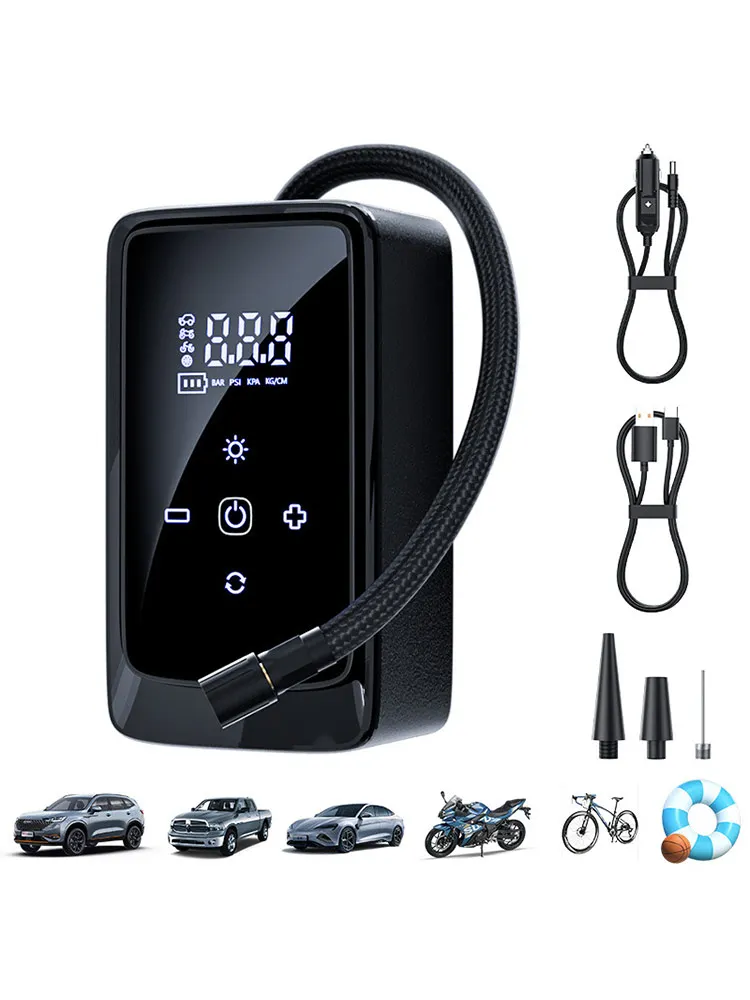 AliExpress 140PSI Portable Bike Pump Smart Wireless Tire Inflator for Bicycles, Balls, Motorcycles, and Cars