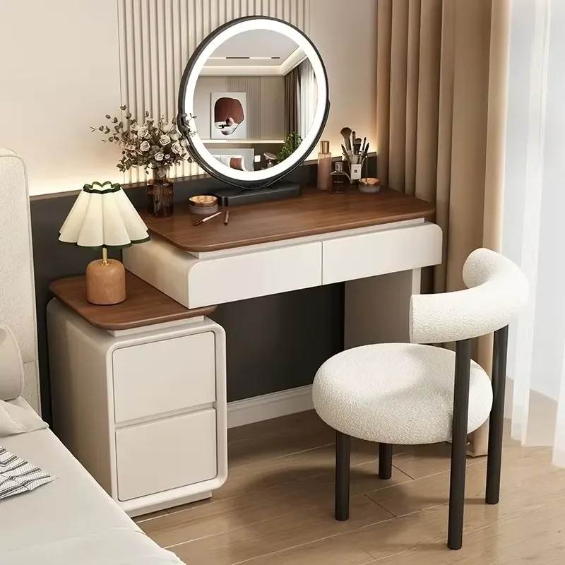 Simple Modern Mini Bedside Dressing Table Light Luxury Chest Integrated Small Apartment Bedroom Furniture for 2026