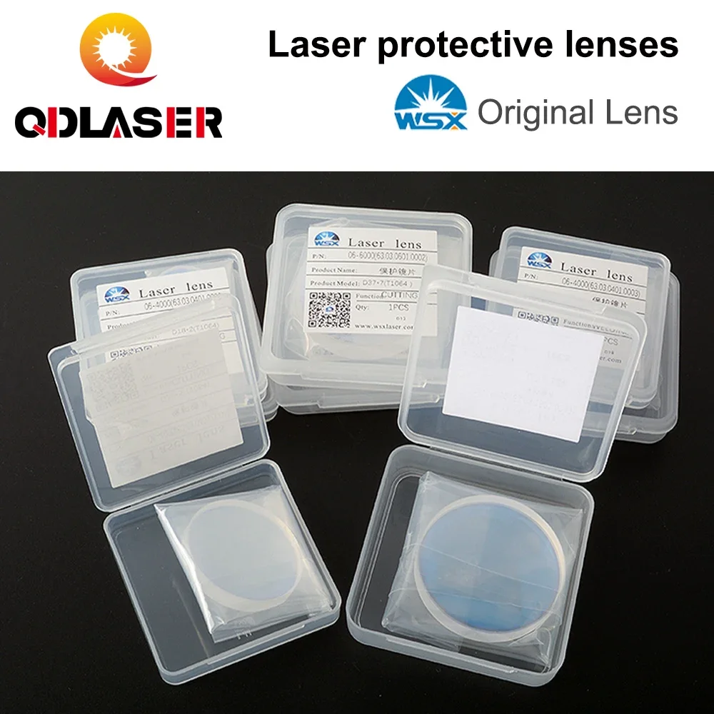 WSX Laser Original Lens 30x5 Protective Windows 4KW 1064nm JGS1 Fused Silica Optical 18x2 20x2  For Fiber Cutting Head KC13/15