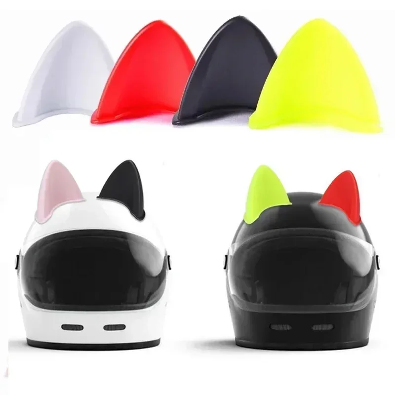 

Universal Motorcycle Electric Vehicle Helmet Shape Double-sided Sticker Decoration Cute Cat Ear Helmet Decoration