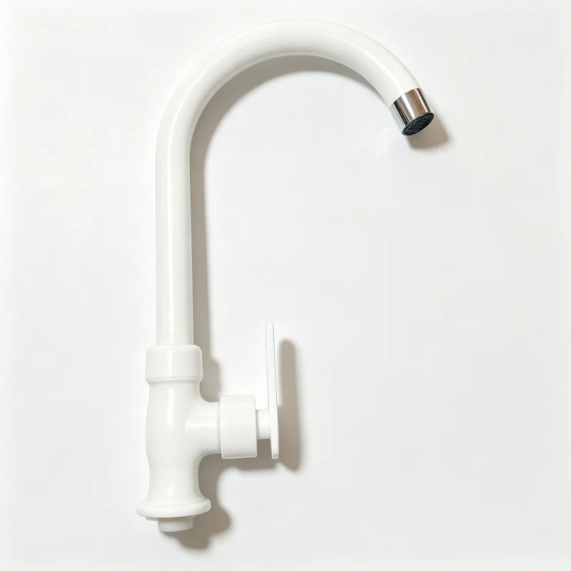 1 Pcs 360° Swivel Single Cold Water Faucet for Kitchen Sink & Bathroom Basin – Durable Plastic Design, Easy Install