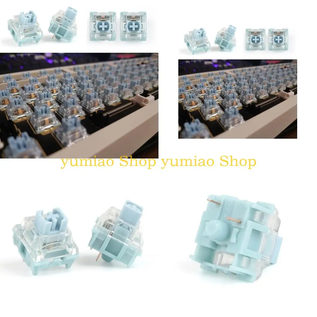 

587B TTC Silent Bluish White Switch 3 Pin Silent For Mechanical Keyboard DIY