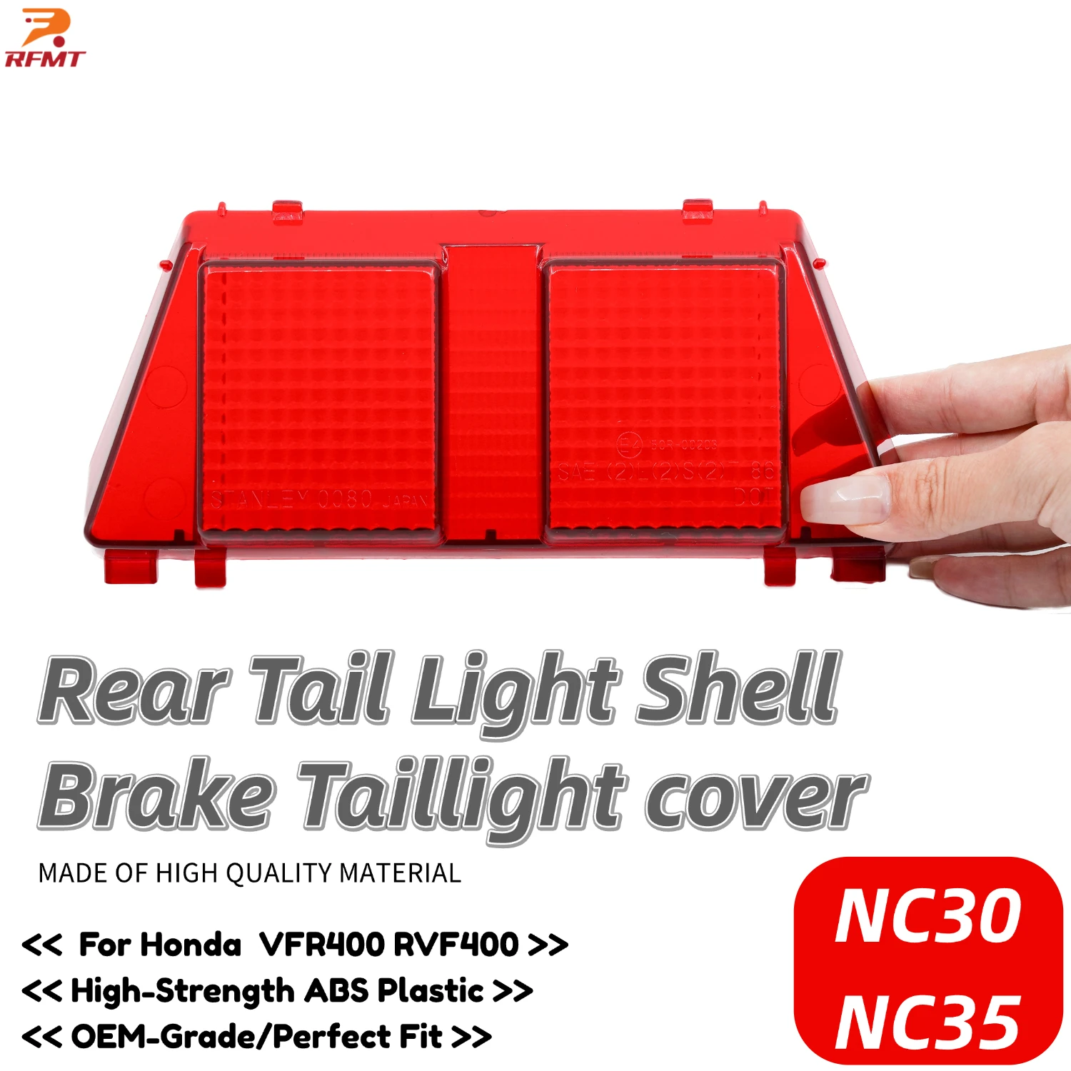 Tulipa Carcasa Roja Luz Trasera Freno Stop Para Honda VFR400 NC30 RVF400 NC35 1989-1996 Moto Accesorio
