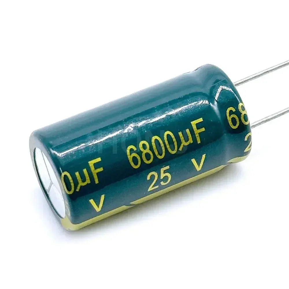 2PCS 25V6800uF Aluminum Electrolytic Capacitor Low ESR High Frequency 16x30mm 6800uF 25V 25WV 6800MFD 25VDC 25V 6800uF ±20%
