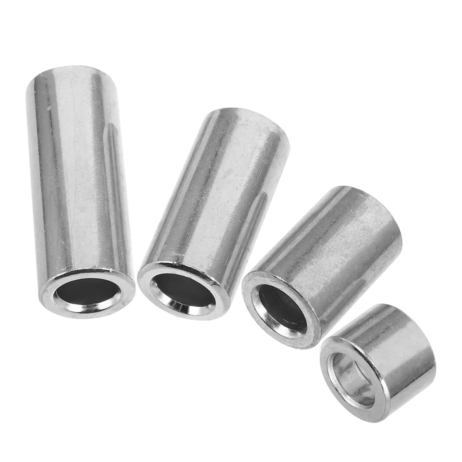 

4Pcs Motorcycle Electric Bike Front Axle Sleeve Iron Bushing Durable Roller Design Electric Vehicle Replacement Parts