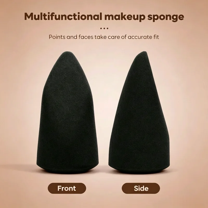 Multifunctional Point‑Cut Makeup Sponge, Soft Non‑Latex Cosmetic Sponge Wet & Dry Dual‑Use for Foundation Concealer Face Beauty