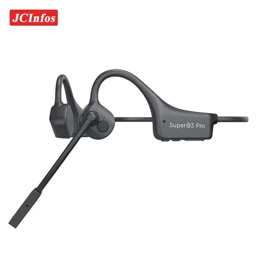 Imagen 2 del producto Auriculares inalámbricos con Bluetooth, cascos de conducción ósea, carga rápida, deportivos, para videojuegos, con micrófono Dual CVC8.0 con cancelación de ruido