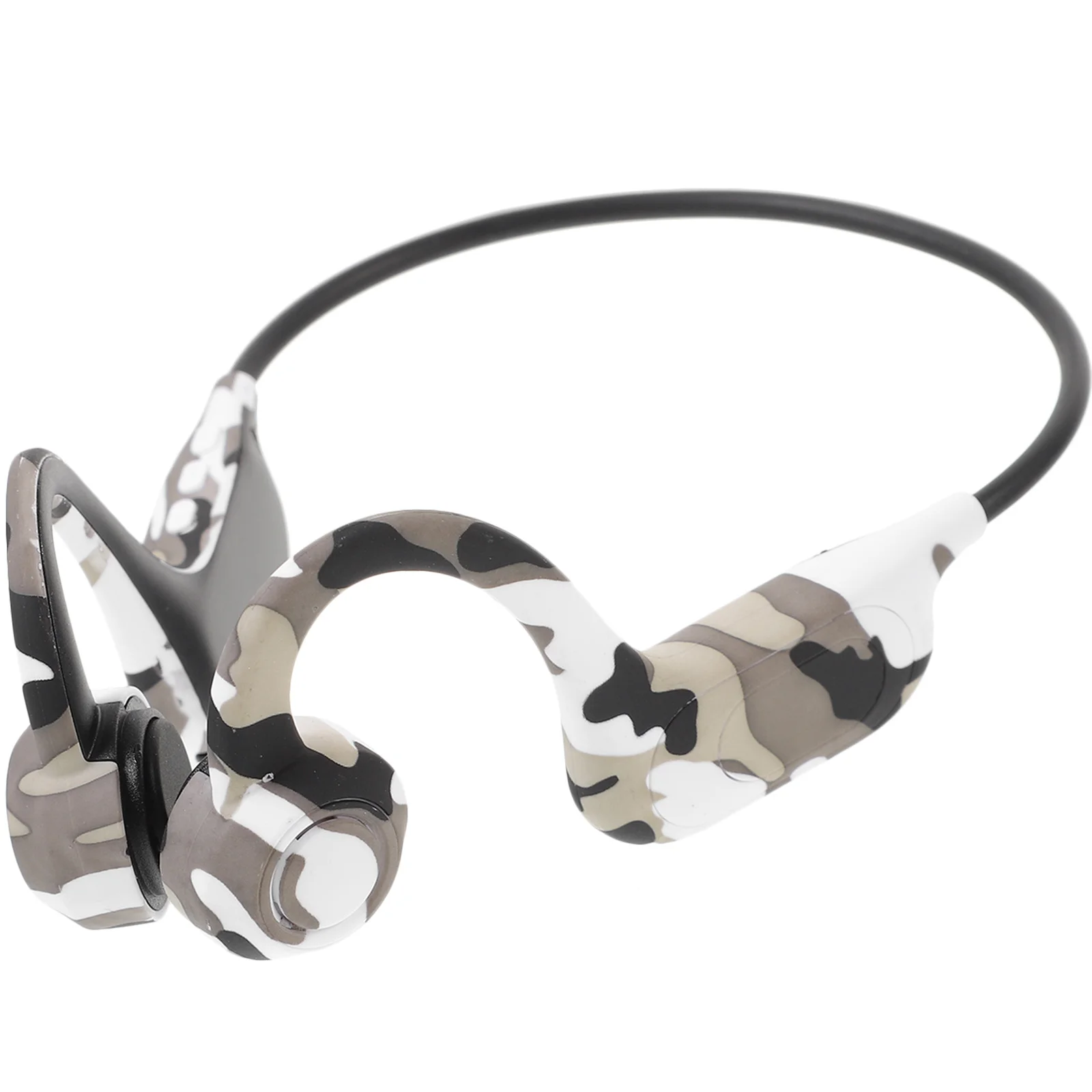 

Wireless Bone Conduction Headphones For Sports Fitness Gym With Digital Display Long Stereo Sound Over Ear
