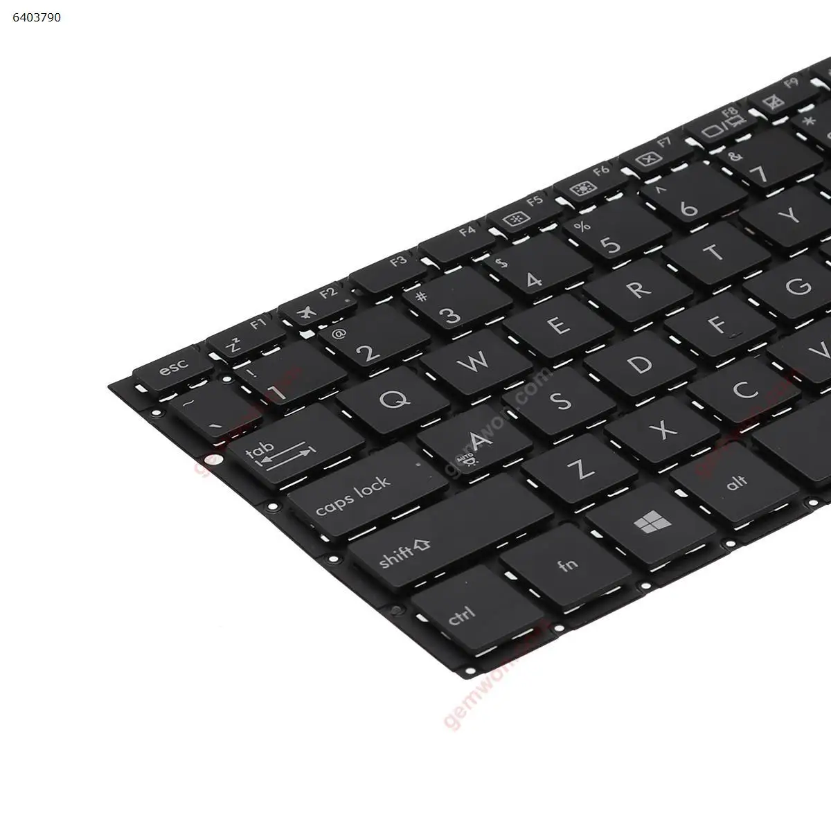 Teclado portátil dos EUA para Asus, Preto sem moldura, UX305CA UX305FA