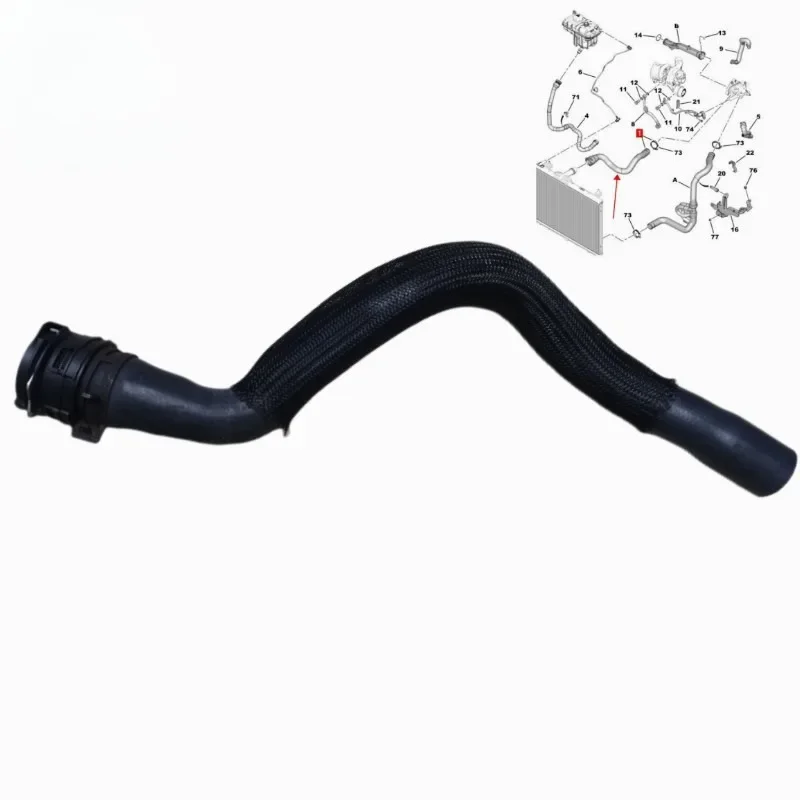 9800530880 Radiator Water Pipe for Peugeot 508 508SW 1.6T For Citroen C5