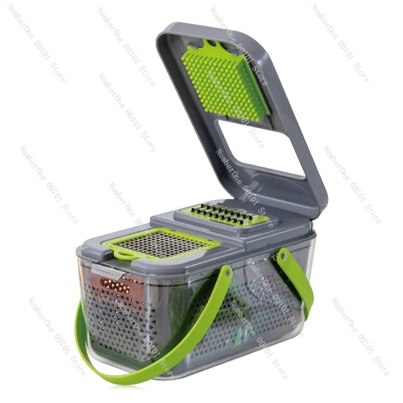 Home Multi-functional Vegetable Chopper, 22-piece Set, Storm Chopper and Storage Box, Multi-purpose Kitchen Vegetable Slicer
