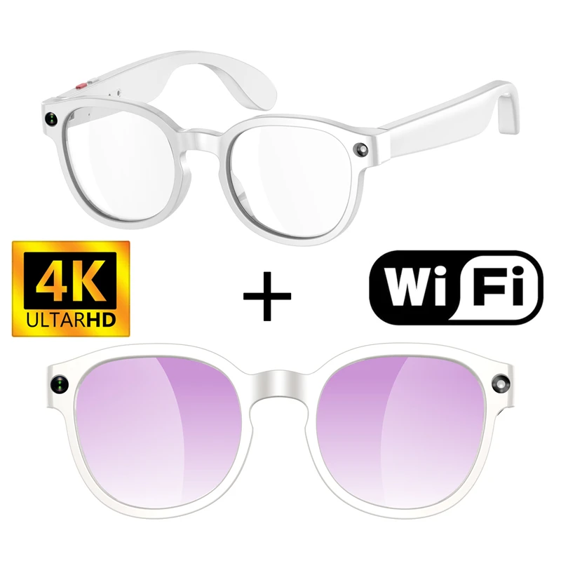 2026 Nieuwe AI Smart Glasses AI-vertaling 8MP HD Camera 4K opnames beeldconversatie opname muziek luisteren Smart Glasses