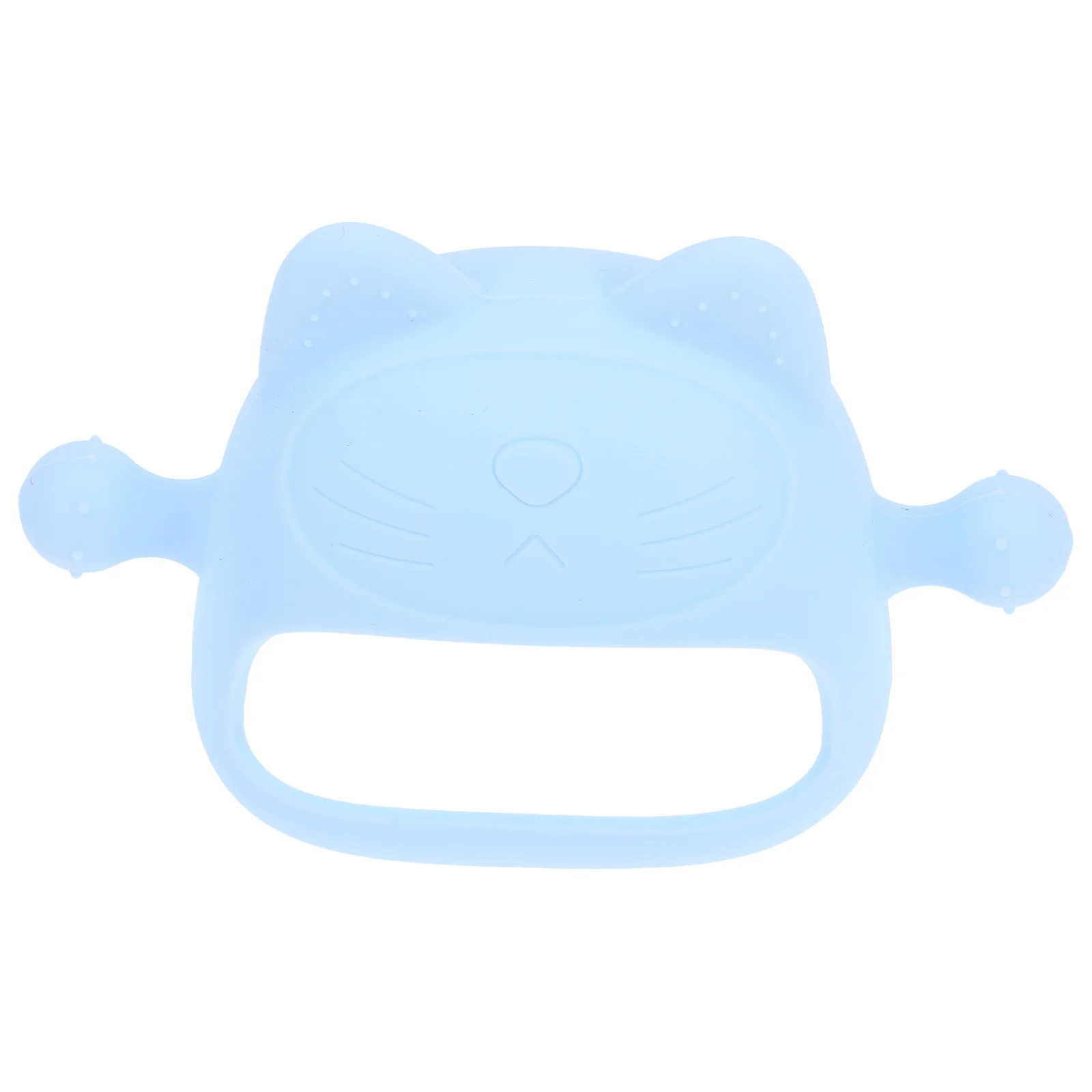 

Silicone Baby Teether Handheld Baby Chewing Ring Soft Safe Infant Teething Aid Portable Lightweight Gum Relief