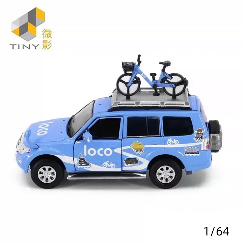 

1/64 Weiying TINY Pajero LOCO shared bicycle No. 128 neutral toy alloy finished car model